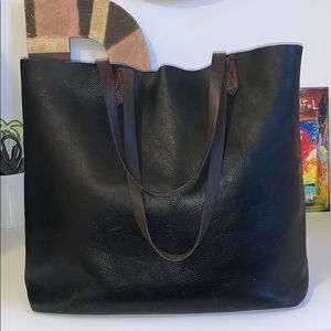 Gently worn Madewell transport tote large, leather